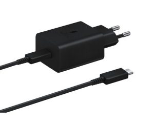 Samsung Quick Charger 45W Power Adapter EP-T4510 Black+Usb Data Type C To Type C 5A Black Packing Original-EU
