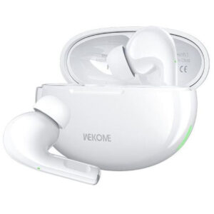 WK WS-16 In-ear Bluetooth Handsfree Ακουστικά με Θήκη Φόρτισης Λευκά