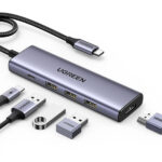 Ugreen CM511 USB-C Docking Station με HDMI 4K PD Γκρι