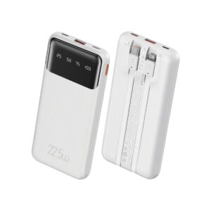 Power Bank 10000mAh 22.5W με Θύρα USB-A και Θύρα USB-C Power Delivery Λευκό