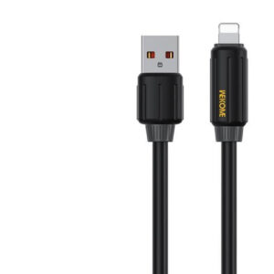 USB-A to Lightning Cable 12W Μαύρο 1m