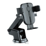 Βάση Κινητού Αυτοκινήτου με Ρυθμιζόμενα Άγκιστρα Μαύρη