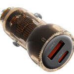 XO Φορτιστής Αυτοκινήτου CC60 60W 3A Γρήγορης Φόρτισης με Θύρες: 1xUSB 1xType-C Μαύρος