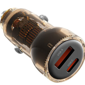 XO Φορτιστής Αυτοκινήτου CC60 60W 3A Γρήγορης Φόρτισης με Θύρες: 1xUSB 1xType-C Μαύρος