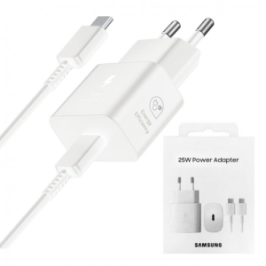 Samsung Travel Charger 25W (EP-T2510X) με καλώδιο Type-C-Type-C 1m White- EU
