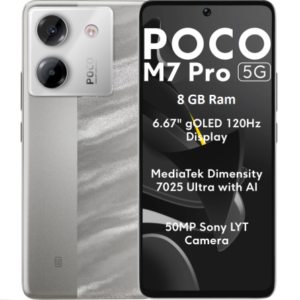 Xiaomi Poco M7 Pro 8GB Ram 256GB Silver 5G Dual Sim- EU