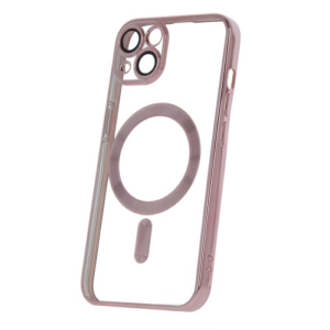 Clear Case with Rose Gold MagSafe for iPhone 17 Pro