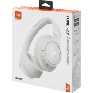 JBL Tune 720BT Bluetooth Wireless On-Ear Headphones White- EU