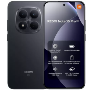 Xiaomi Redmi Note 15 Pro 8GB Ram 256GB Black 5G- EU