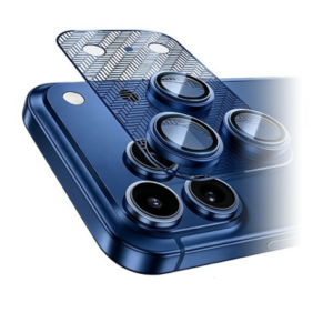 MLK+ Blue Camera Protector Tempered Glass with Frame for iPhone 17 Pro