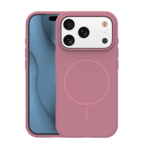 Velvet Dusty Pink Case with MagSafe for iPhone 15