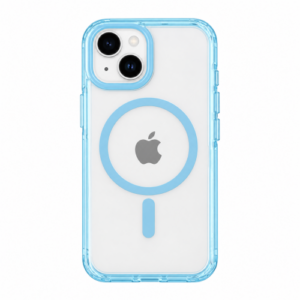 ObaStyle Clear Light Blue Case with MagSafe for iPHONE 15