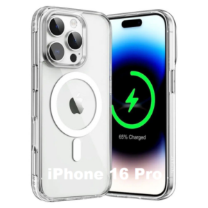 Clear Case with White MagSafe for iPhone 16 Pro