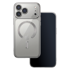 Clear Silver Case with MagSafe and Camera Protection for iPHONE 17 Pro Max/ 18 Pro Max