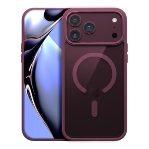 Clear Burgundy Case with MagSafe for iPHONE 17 Pro Max/ 18 Pro Max