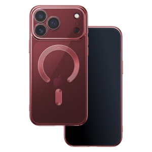 Clear Burgundy Case with MagSafe and Camera Protection for iPHONE 17 Pro Max/ 18 Pro Max